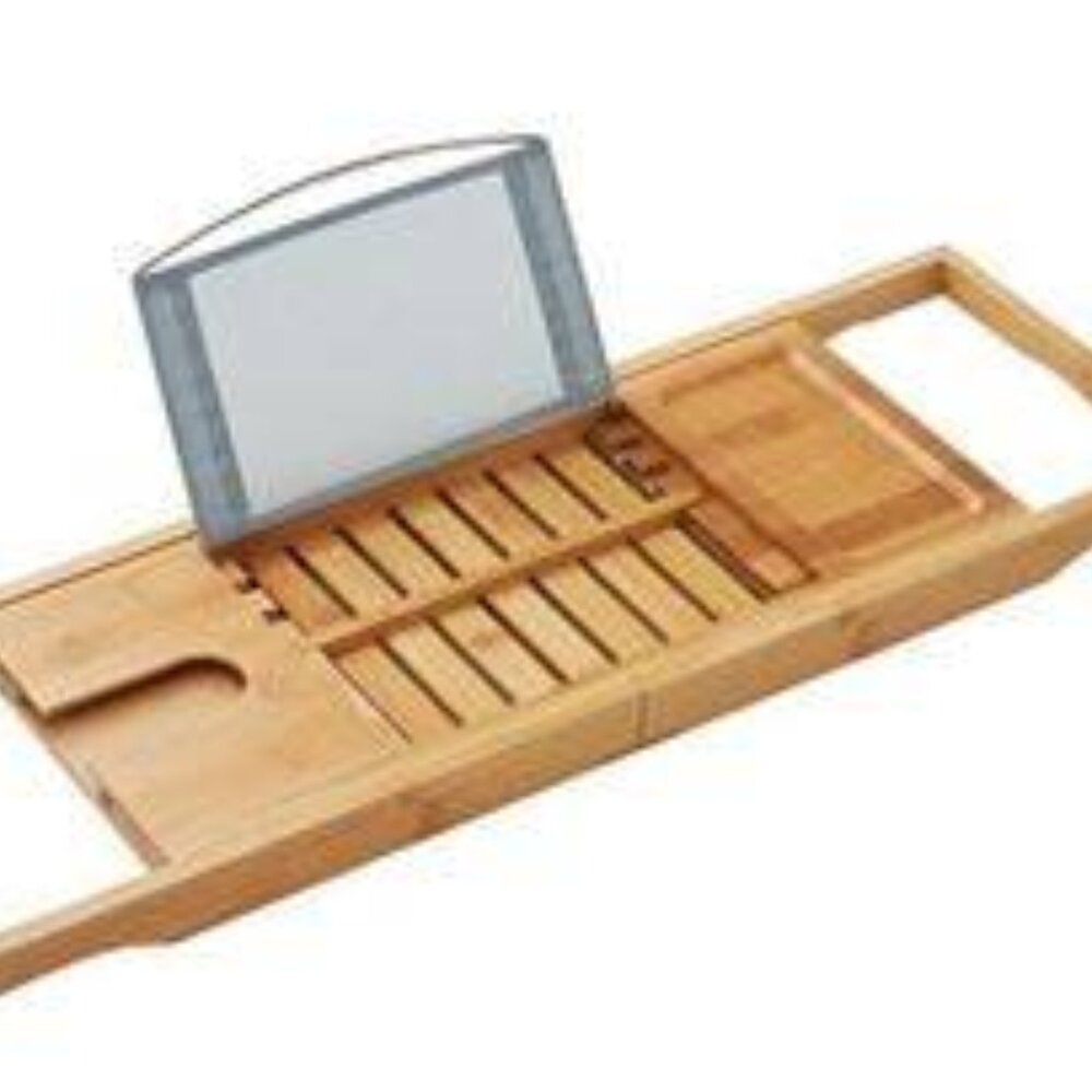 Premium Bamboo Expendable Tray Caddy